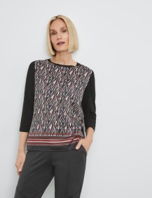 Gemustertes 3/4 Arm Shirt