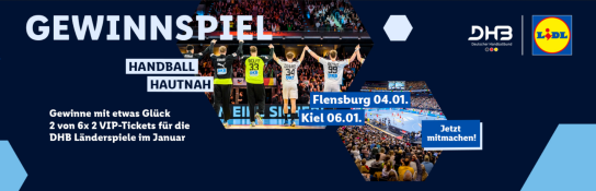 Bei Lidl geht das Jahr sportlich zu Ende und beginnt ebenso sportlich: Erlebe Handball hautnah...