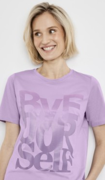T-Shirt mit Wording-Print