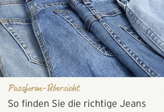 Finde die richtige Jeans mit dem Denim Guide