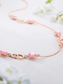 Halskette roségoldfarben