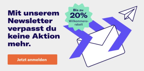 Hole dir den Newsletter und spare 20 Prozent beim Kauf von Kfzteilen!