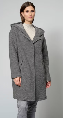 Kochwolljacke mit Kapuze