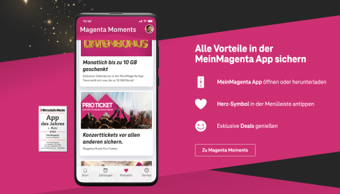 Entdecke die Magenta Moments in der MeinMagenta App!