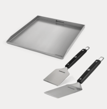 Plancha Set mit 2tlg. Grillspachtel und Grillschaber