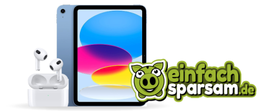 Apple iPad + AirPods Gewinnspiel Juni von Einfach-Sparsam.de Apple iPad + AirPods Gewinnspiel Juni von Einfach-Sparsam.de