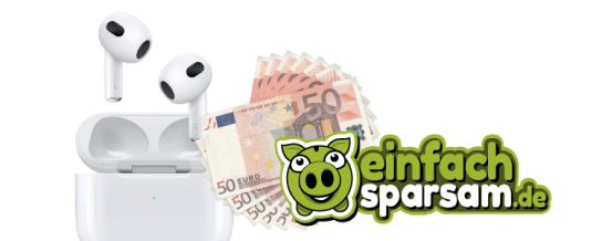 Apple AirPods Pro + Bargeld Gewinnspiel Juli von Einfach-Sparsam.de Apple AirPods Pro + Bargeld Gewinnspiel Juli von Einfach-Sparsam.de