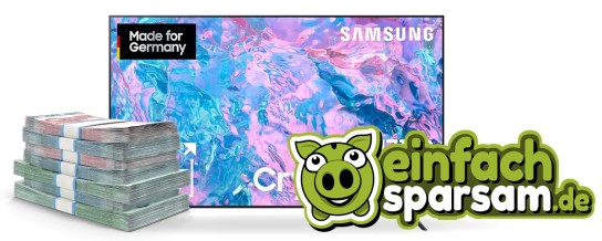 Samsung TV + 150 € Bargeld Gewinnspiel im Februar von Einfach-Sparsam.de Samsung TV + 150 € Bargeld Gewinnspiel im Februar von Einfach-Sparsam.de