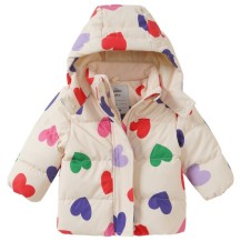 Baby Pufferjacke mit Herzen