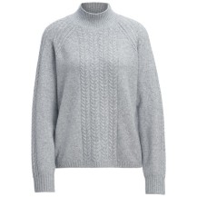 Damen Strickpullover mit Zopfmuster