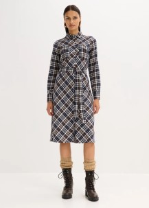 Hemdblusenkleid aus softem Flanell