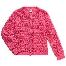 Mädchen Strickjacke mit Ajour-Muster