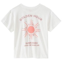 Mädchen T-Shirt mit Rücken-Print