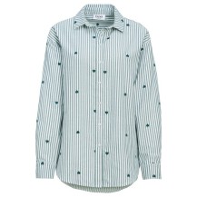 Damen Bluse mit Herz-Stickerei