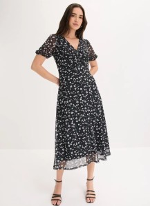 Jerseykleid aus feinem Mesh