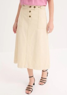 Twill-Rock aus reiner Baumwolle