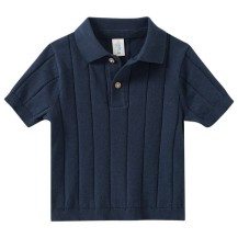 Baby Poloshirt Strukturstreifen