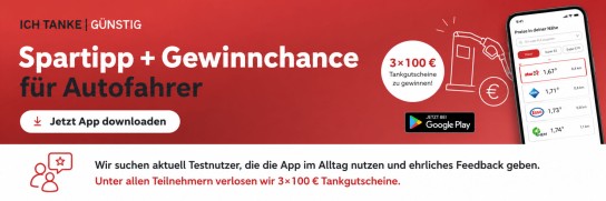 Ich-Tanke App Gewinnspiel