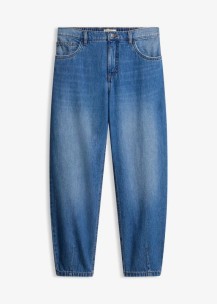 Barrel-Jeans Mid Waist cropped