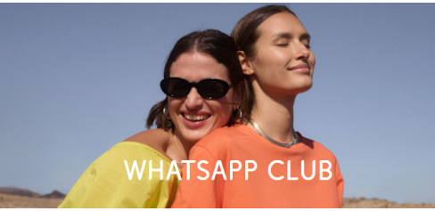 Spare mit dem WhatsApp-Ticker von bonprix. Inklusive 10 % Sofort-Gutschein bei der Anmeldung!