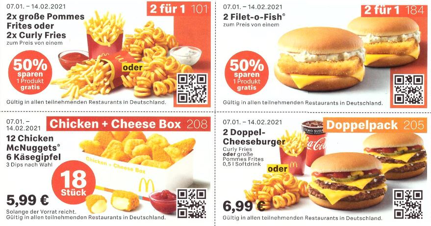 ᐅ Aktuelle Mcdonalds Gutscheine Januar 21 Einfachsparsam